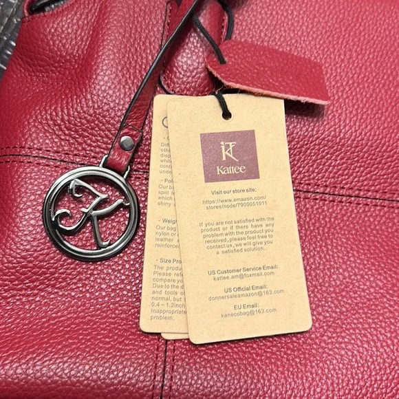 *NWT* LEATHER Handbag by Kattee - Picture 3 of 9